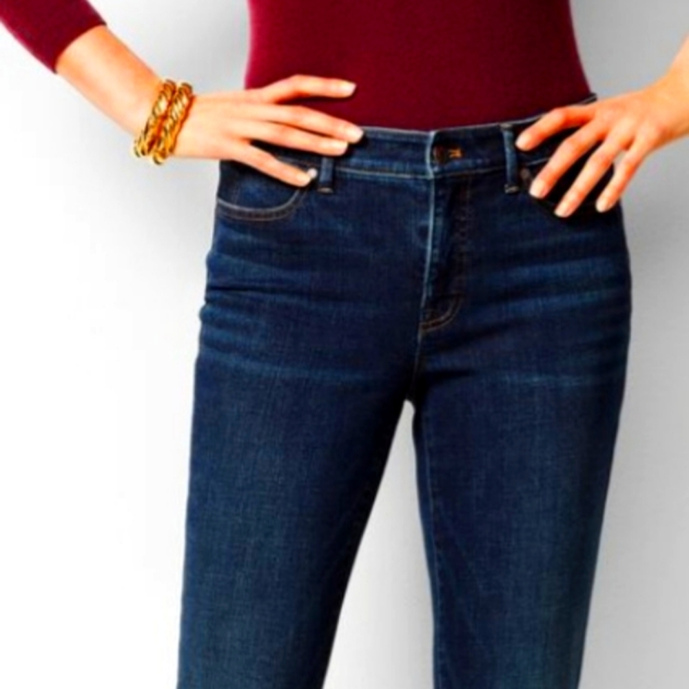 Talbots Size 10 Barely Boot High Waist Jeans